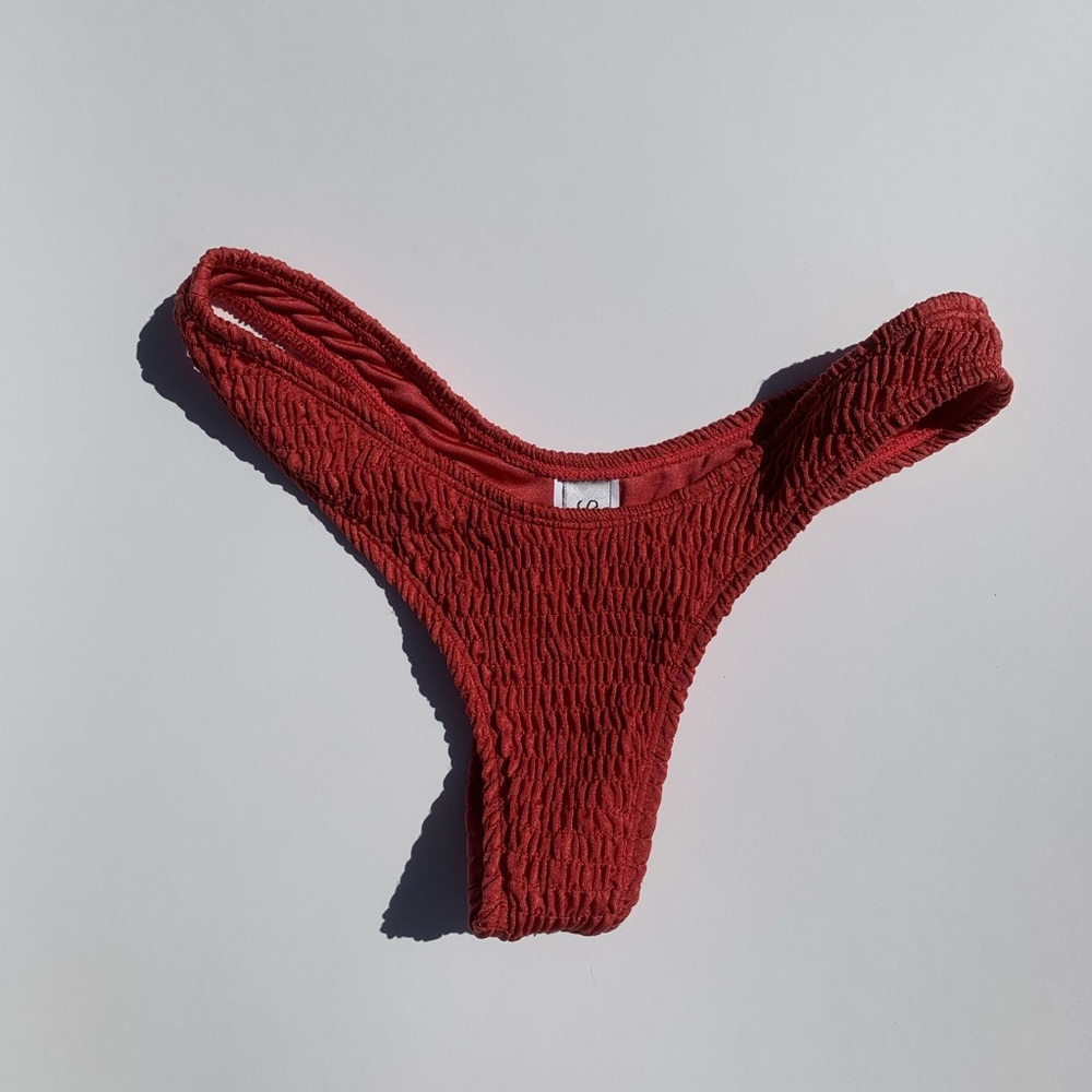 Showpo Ribbed Cheeky Bikini Bottoms